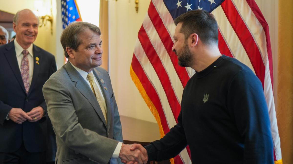 Quigley with President Zelenskyy