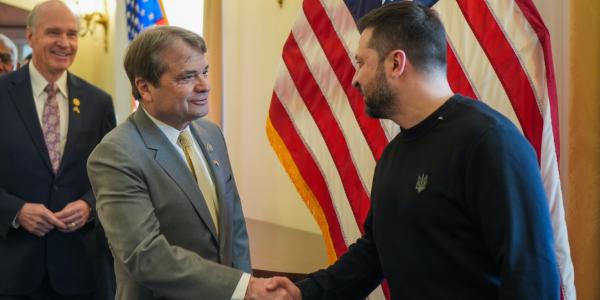 Quigley with President Zelenskyy