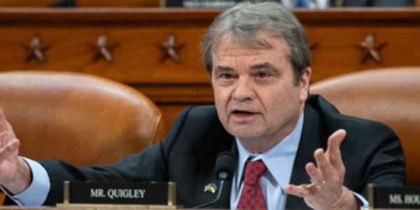 Quigley speaks out during a hearing.