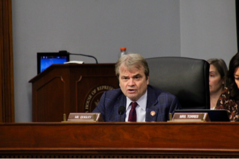 Quigley speaks out during hearing.