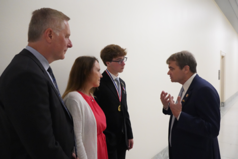 Quigley meeting with Congressional Gold Medal winner