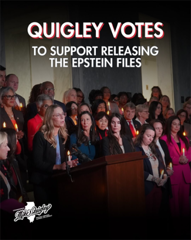 Quigley votes to release the Epstein files