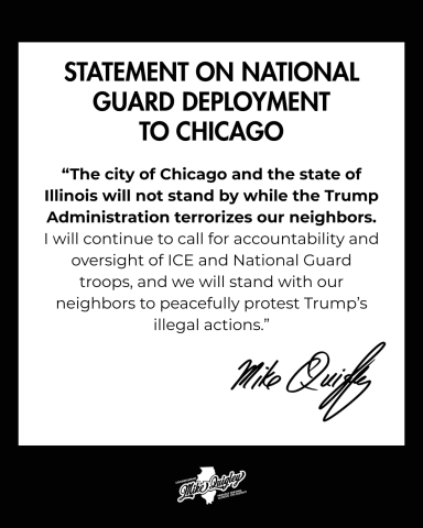 Quigley statement on deployment of National Guard