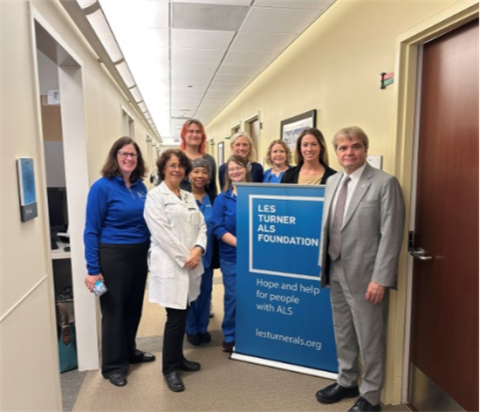 Mike Quigley visiting the Les Turner ALS Foundation for a meeting