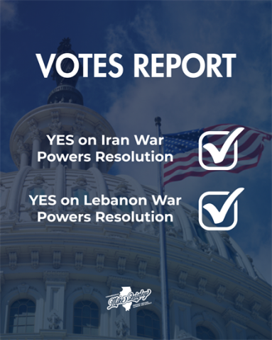 Image of the U.S. Capitol with the text "Votes Report" 