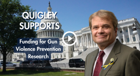 Quigley advocates for funding gun violence research.