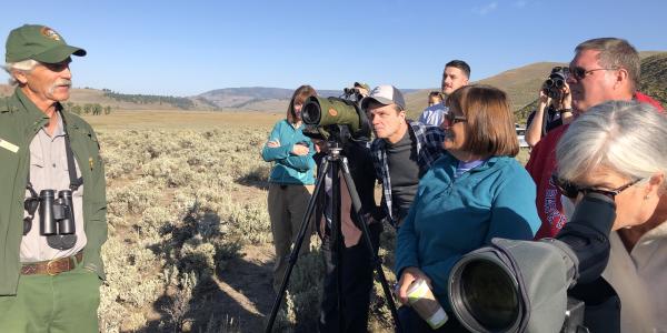 Rep. Quigley with other members of SEEC during a visit to Yellowstone as part of his fourth Climate Change Tour